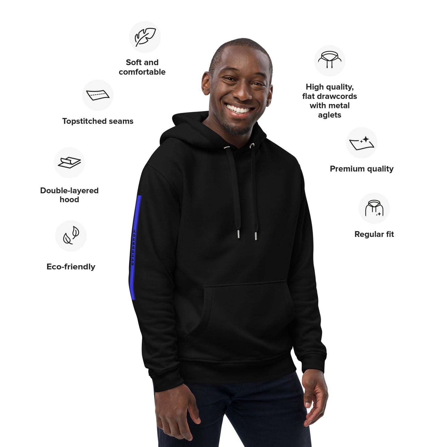 KBBNG Blue Stripe Premium Eco Hoodie
