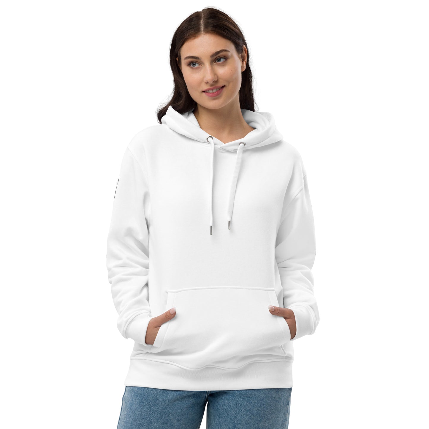 White KBBNG Stripe Premium Eco Hoodie