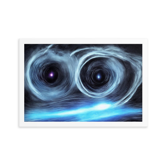Black Holes Framed Photo Paper Poster