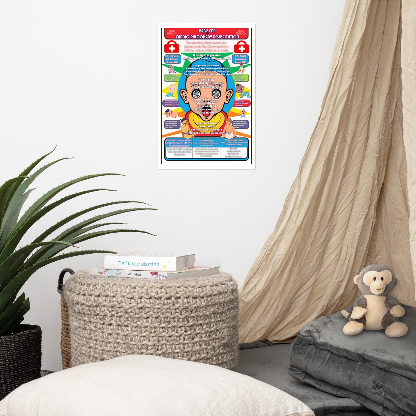 Baby CPR Facts Photo Paper Poster