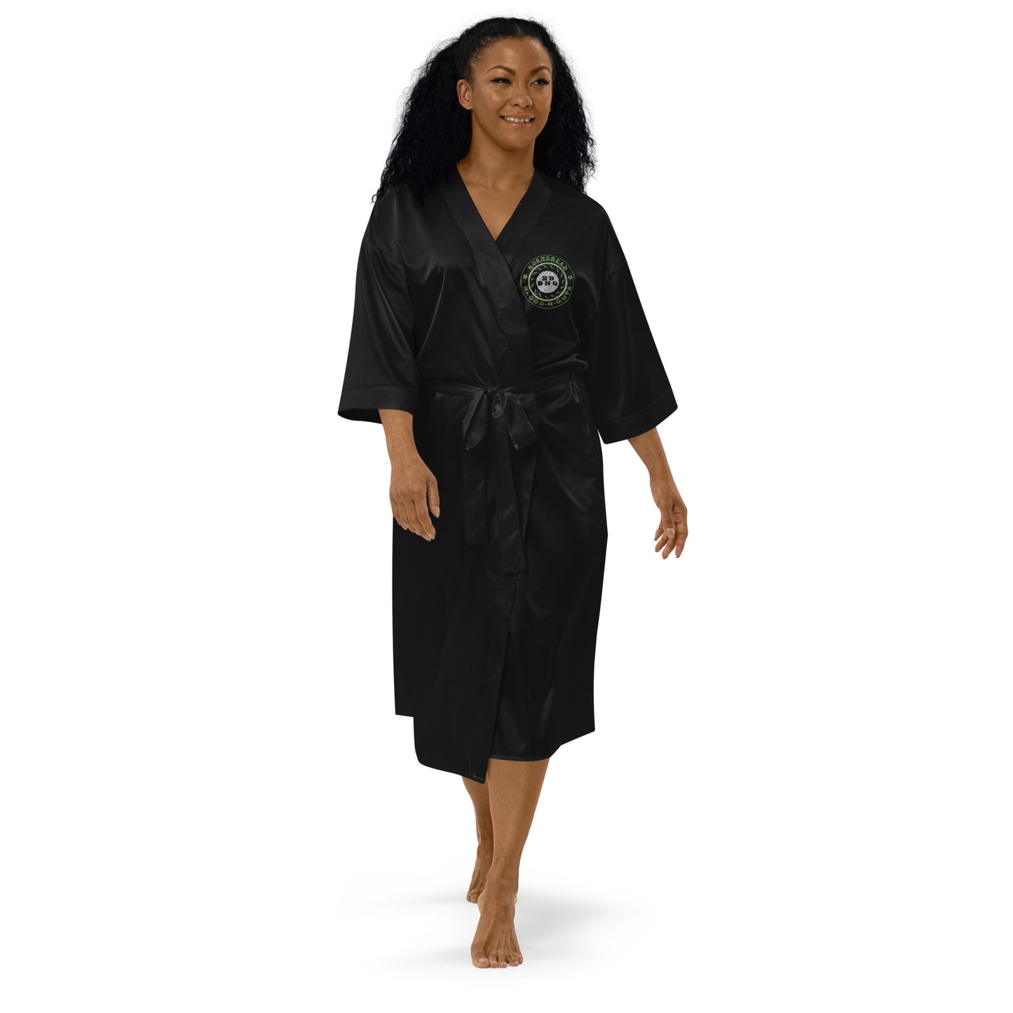 KBBNG Badge Satin Robe (Kimono)