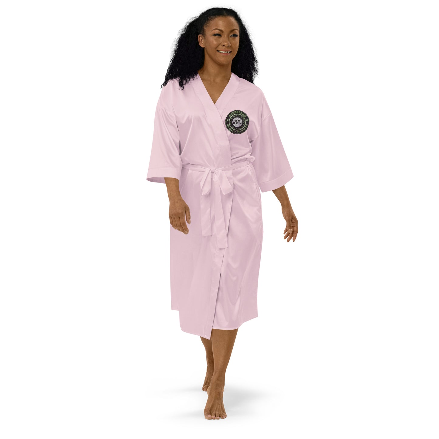 KBBNG Badge Satin Robe (Kimono)