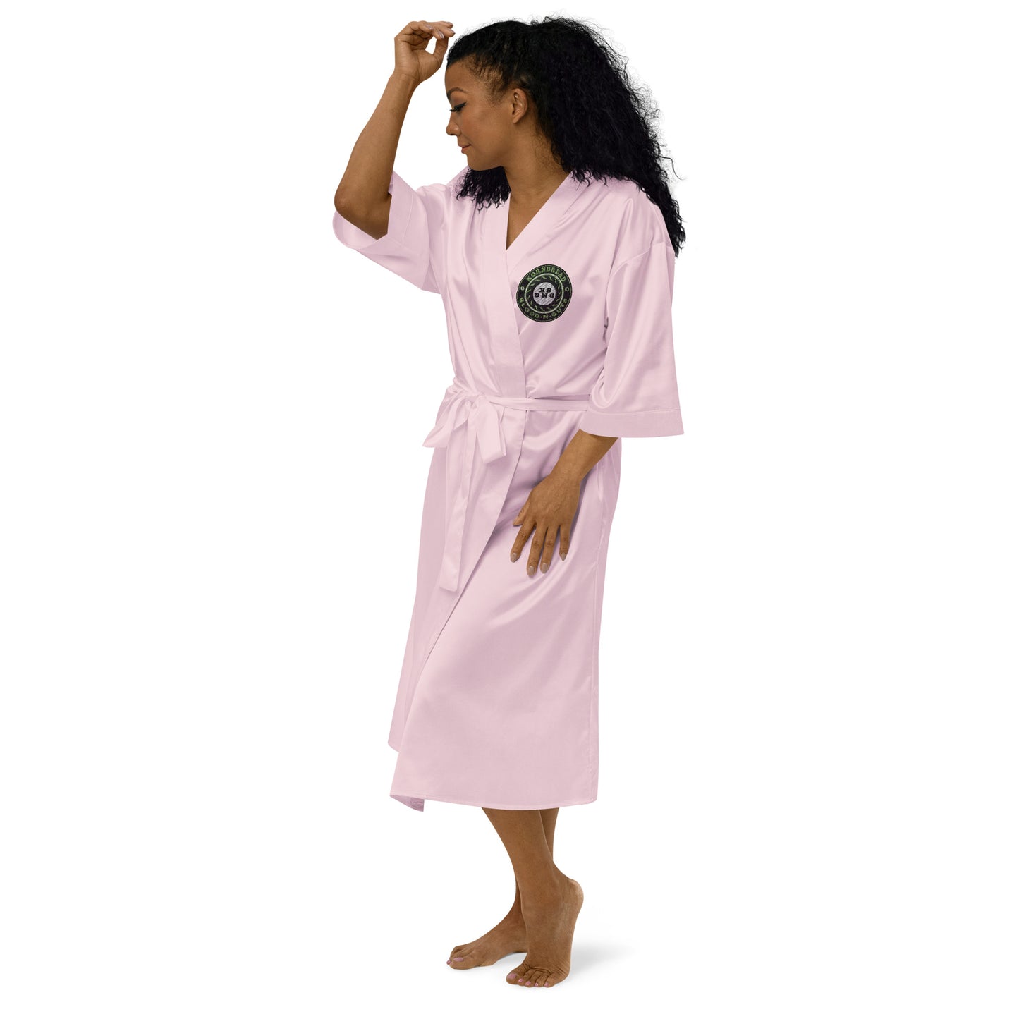 KBBNG Badge Satin Robe (Kimono)