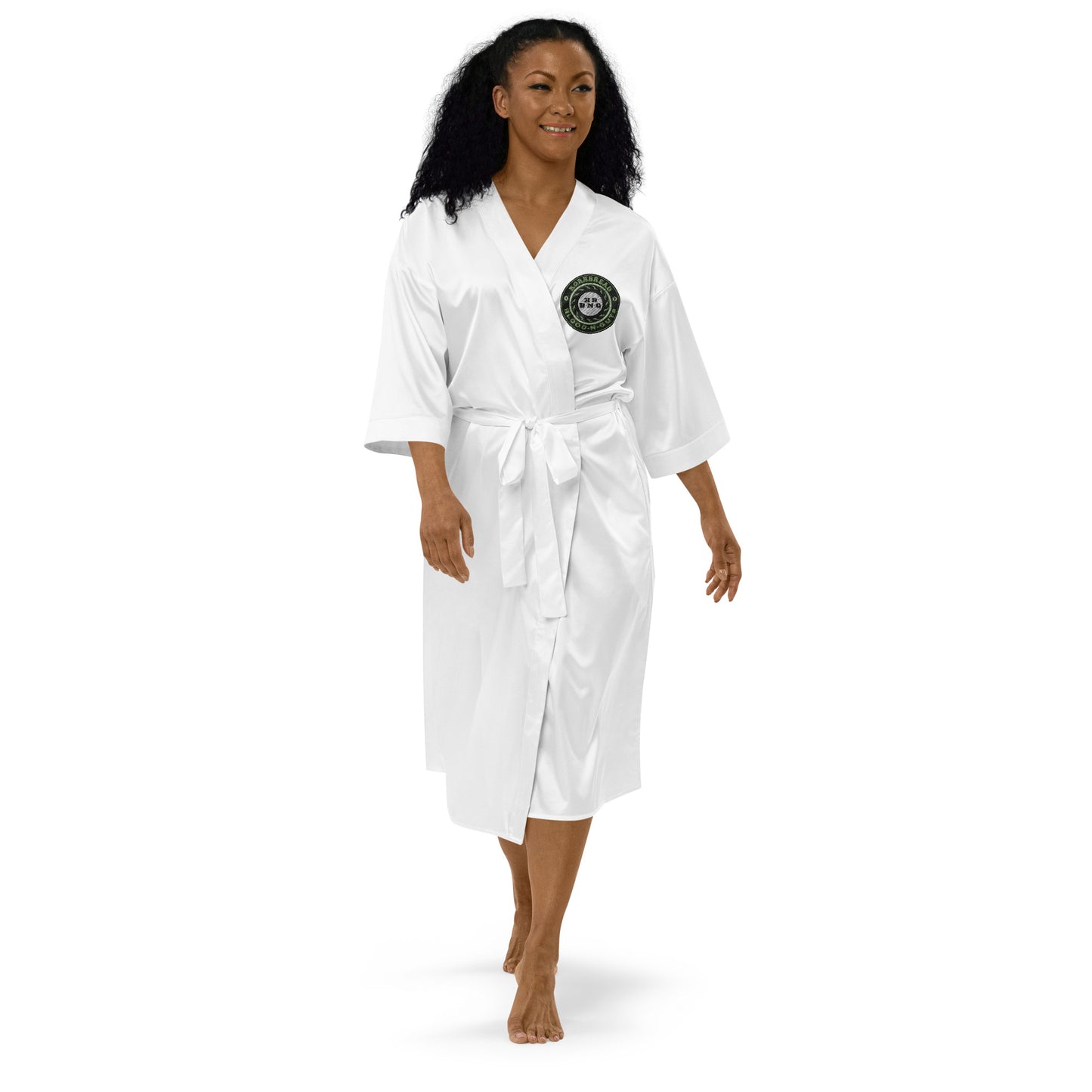 KBBNG Badge Satin Robe (Kimono)