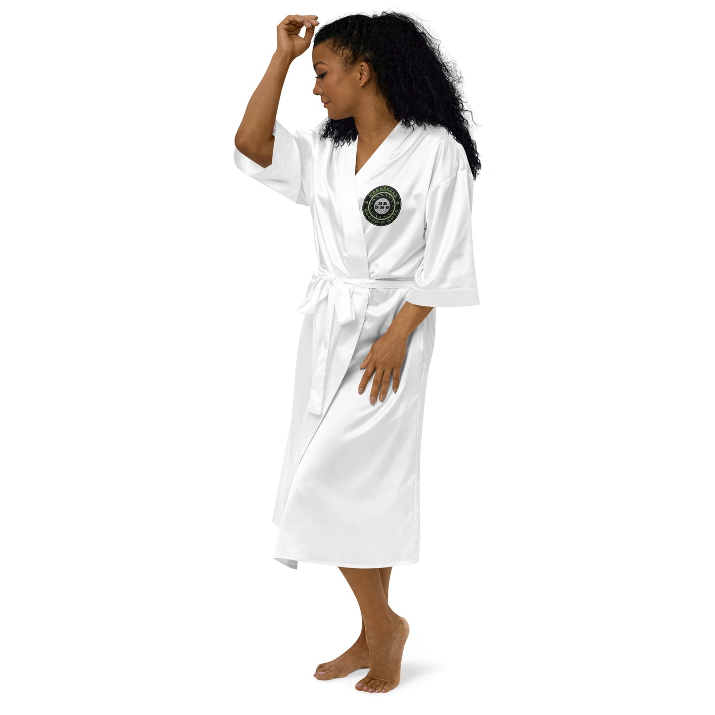 KBBNG Badge Satin Robe (Kimono)