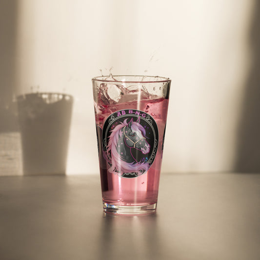 Cotton Candy Horse Pint Glass