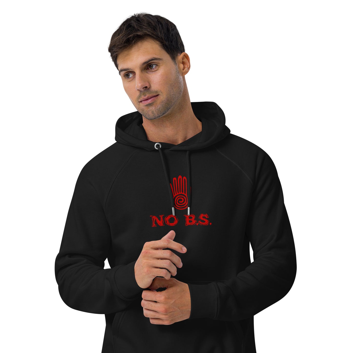 ""No B.S." Eco Raglan Hoodie