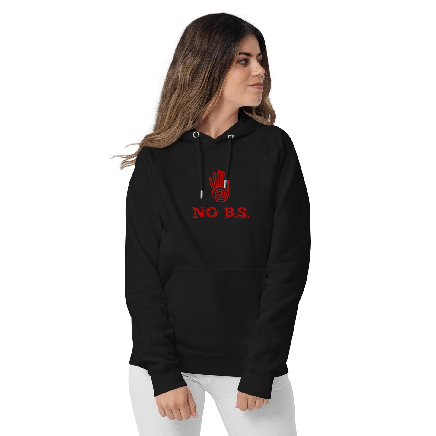 ""No B.S." Eco Raglan Hoodie