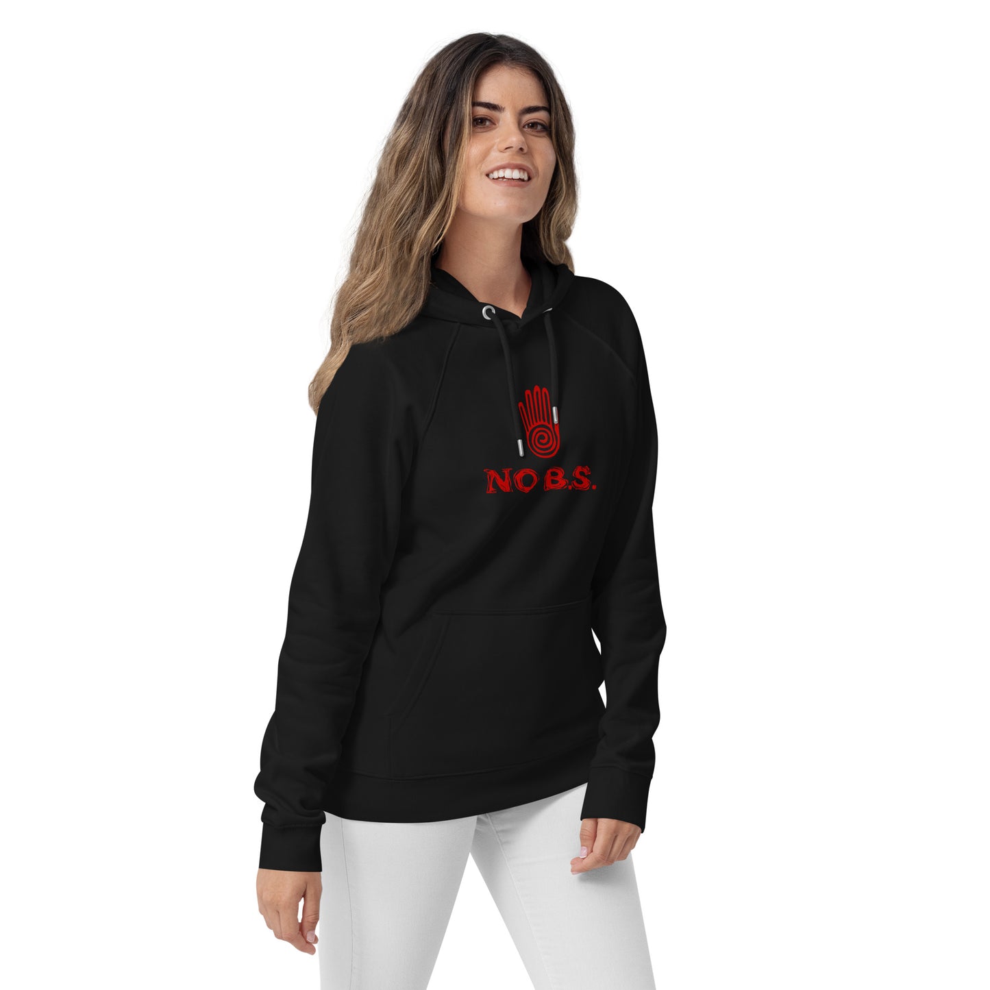 ""No B.S." Eco Raglan Hoodie