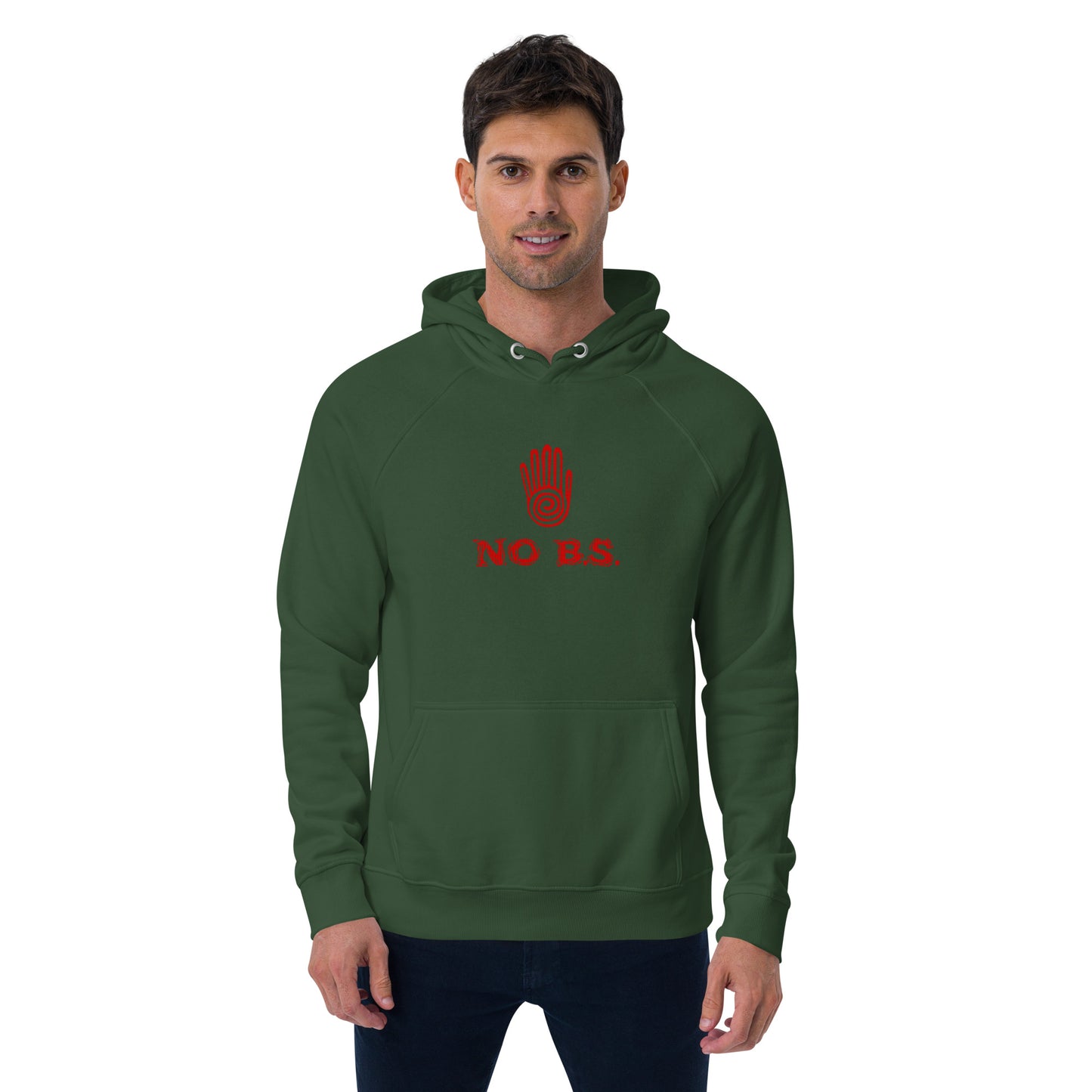 ""No B.S." Eco Raglan Hoodie