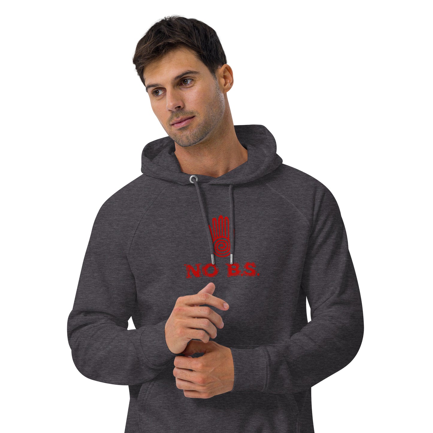 ""No B.S." Eco Raglan Hoodie