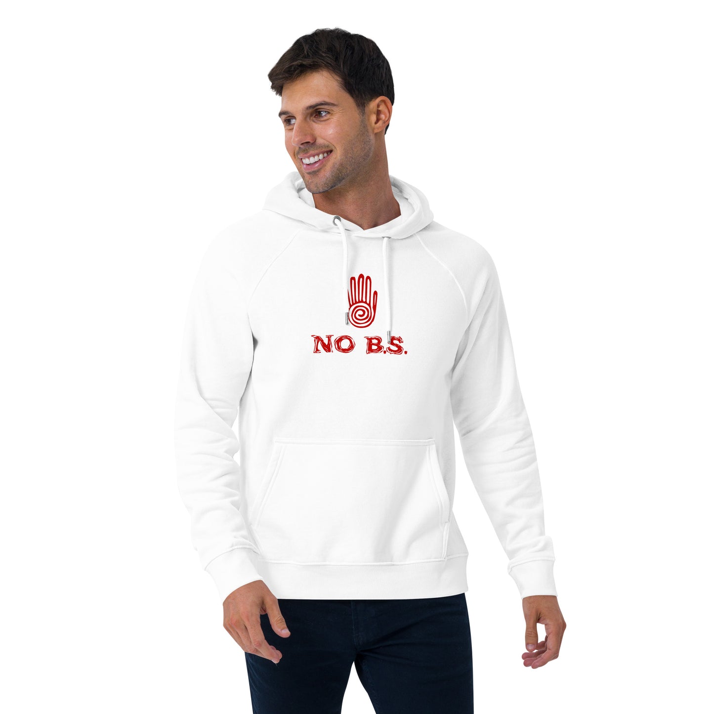 ""No B.S." Eco Raglan Hoodie