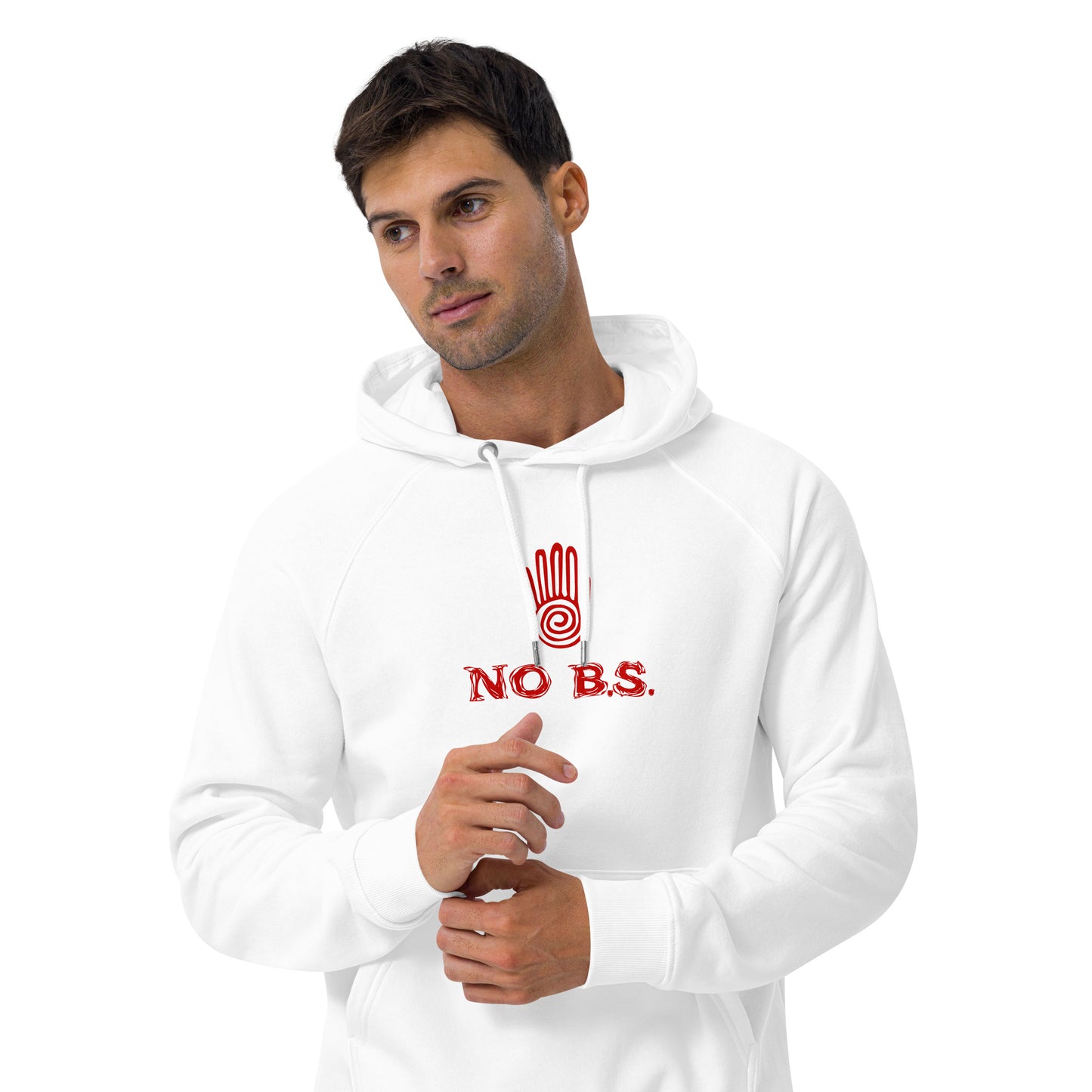 ""No B.S." Eco Raglan Hoodie