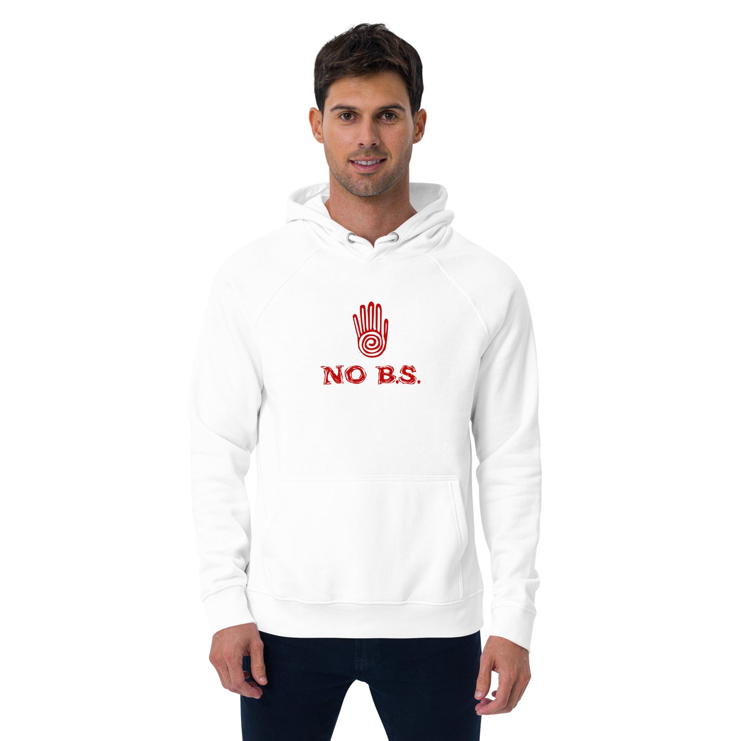 ""No B.S." Eco Raglan Hoodie