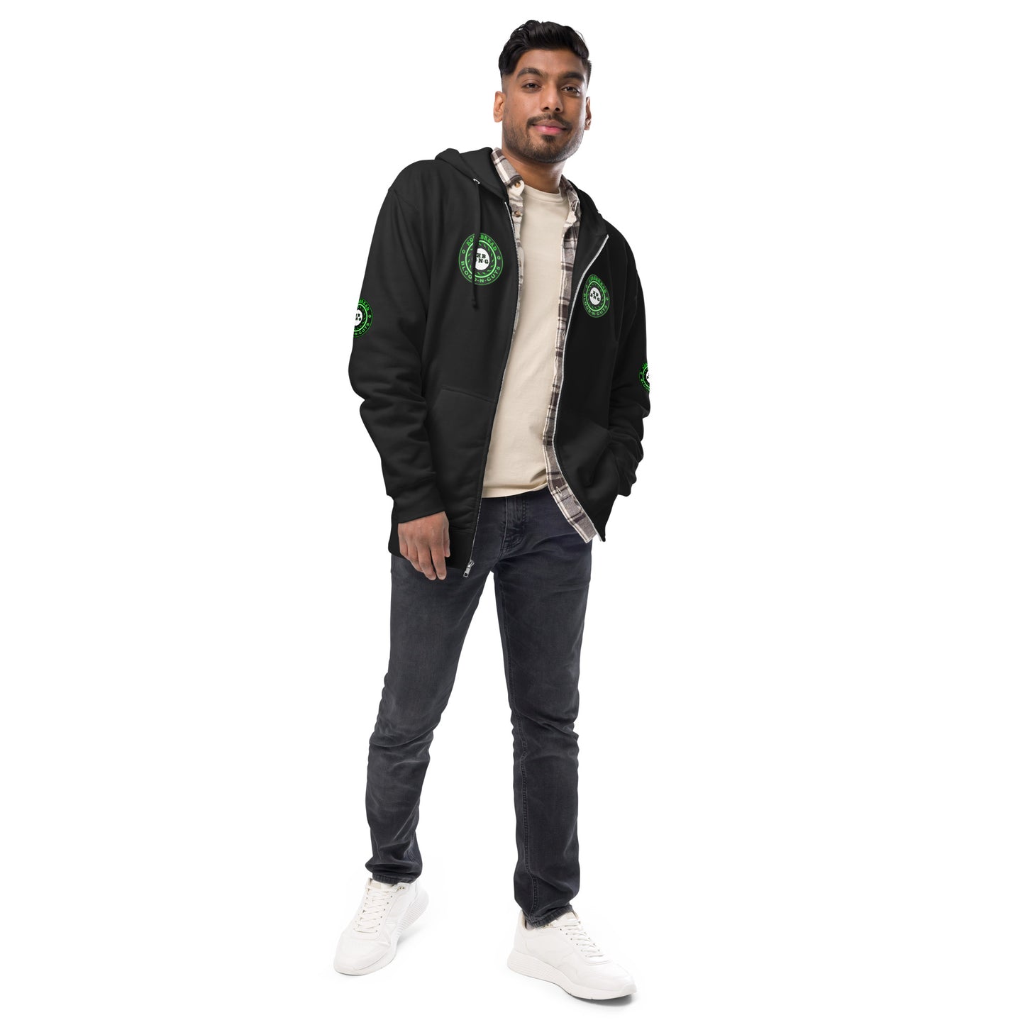 KBBNG Badge+ Fleece Zip Up Hoodie