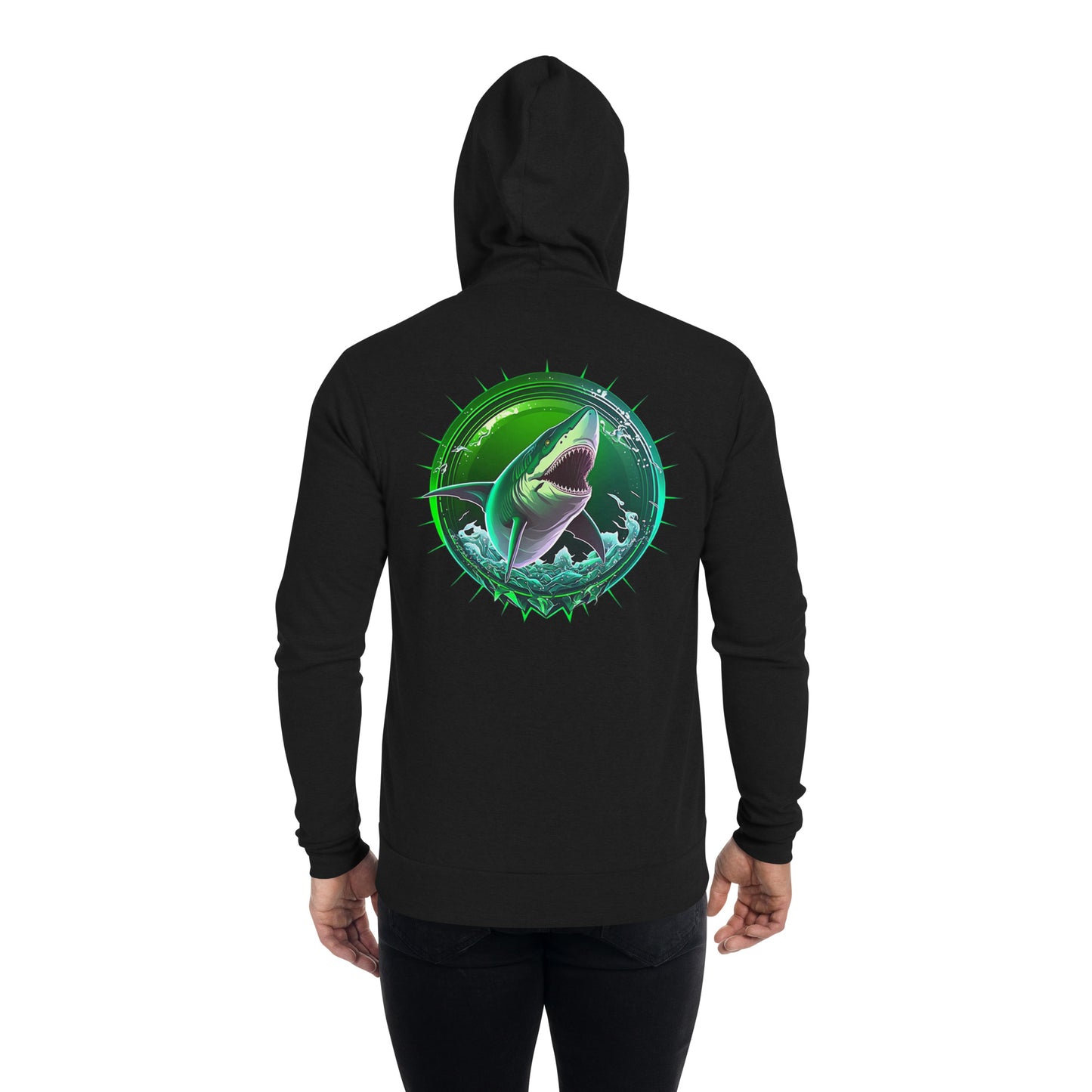Seditious Shark Zip Hoodie