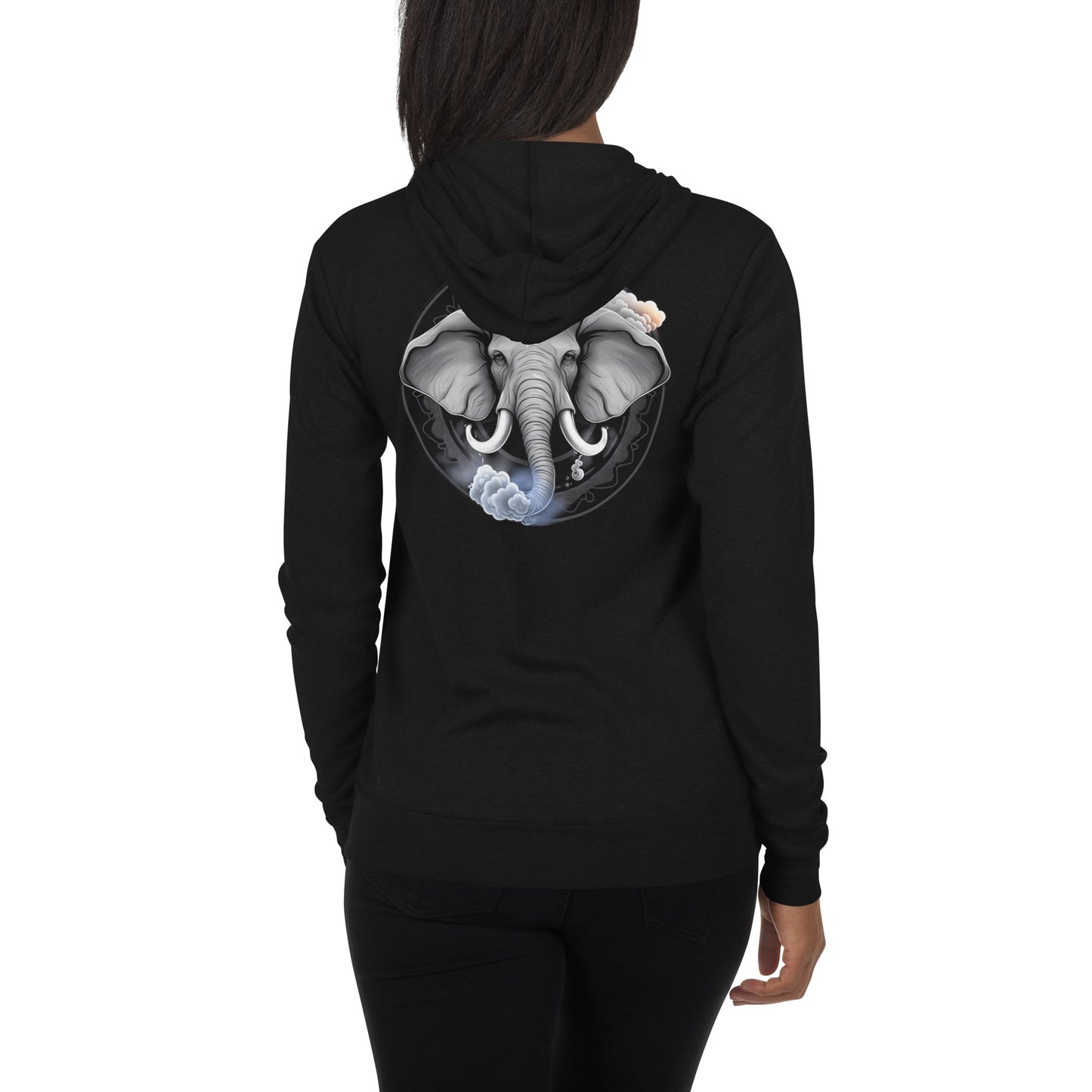 Storm Elephant Zip Hoodie
