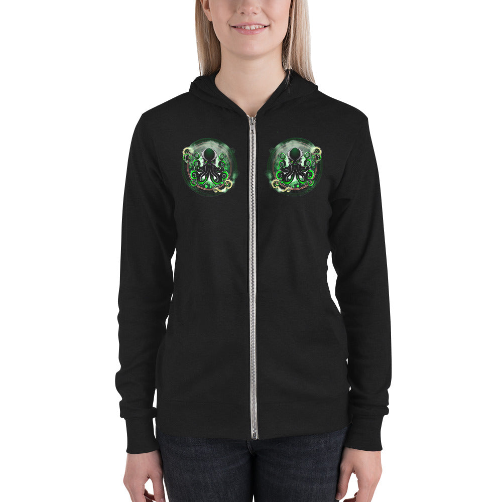 Shadow Squid Zip Hoodie