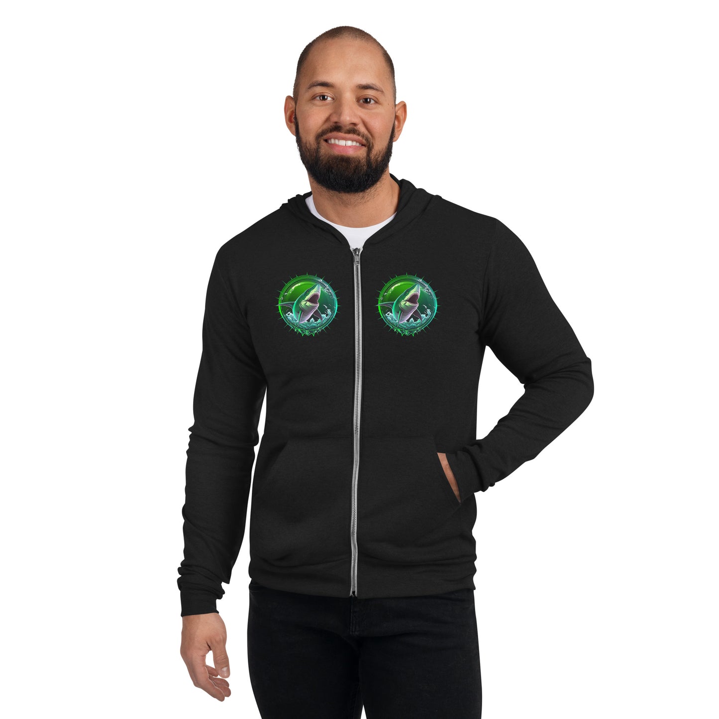 Seditious Shark Zip Hoodie