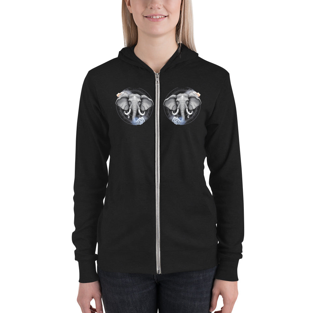 Storm Elephant Zip Hoodie