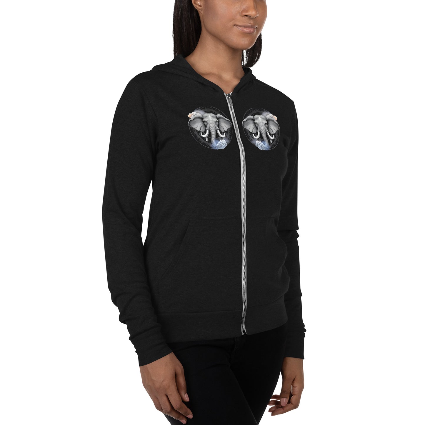 Storm Elephant Zip Hoodie