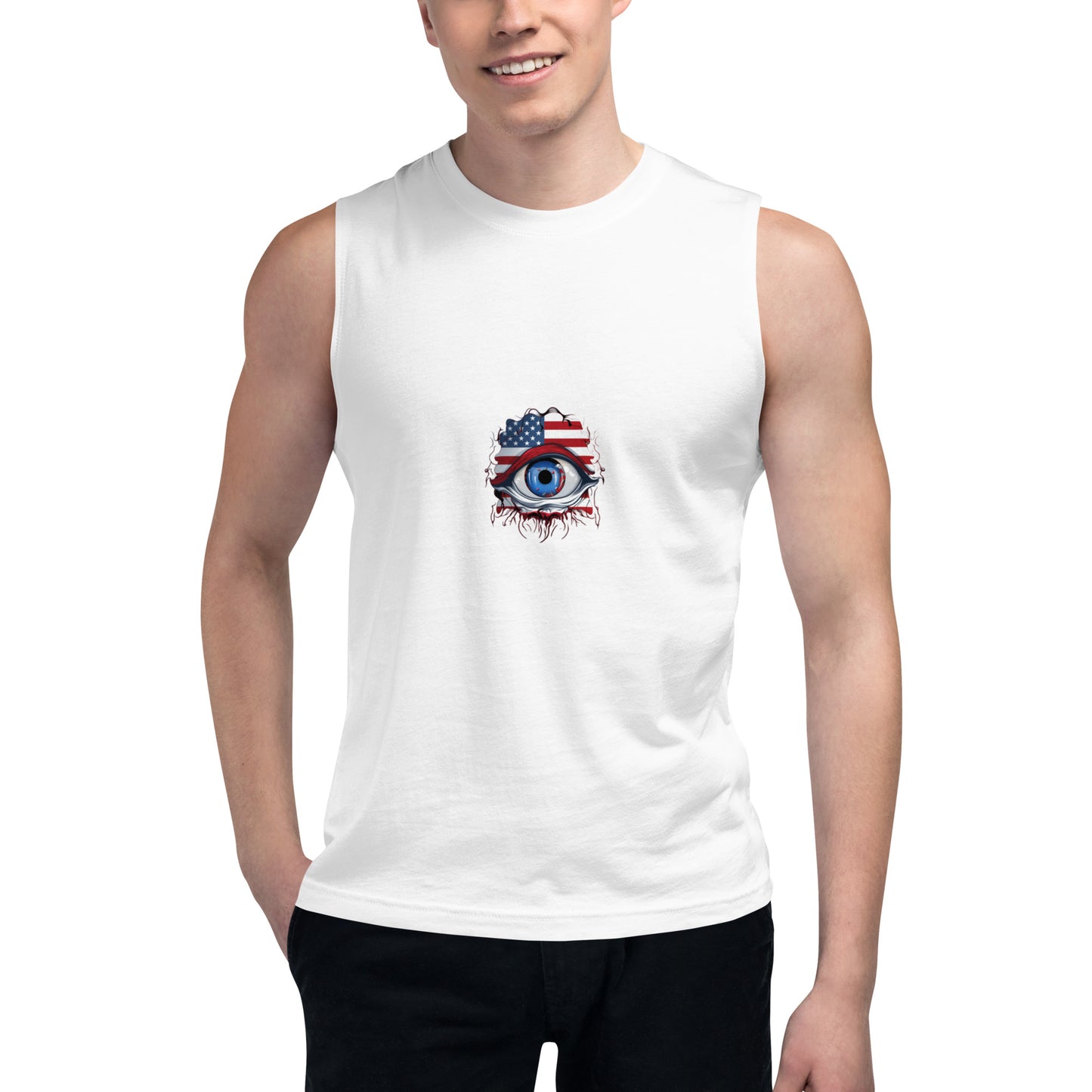 "Who's Watching You?" Muscle Shirt