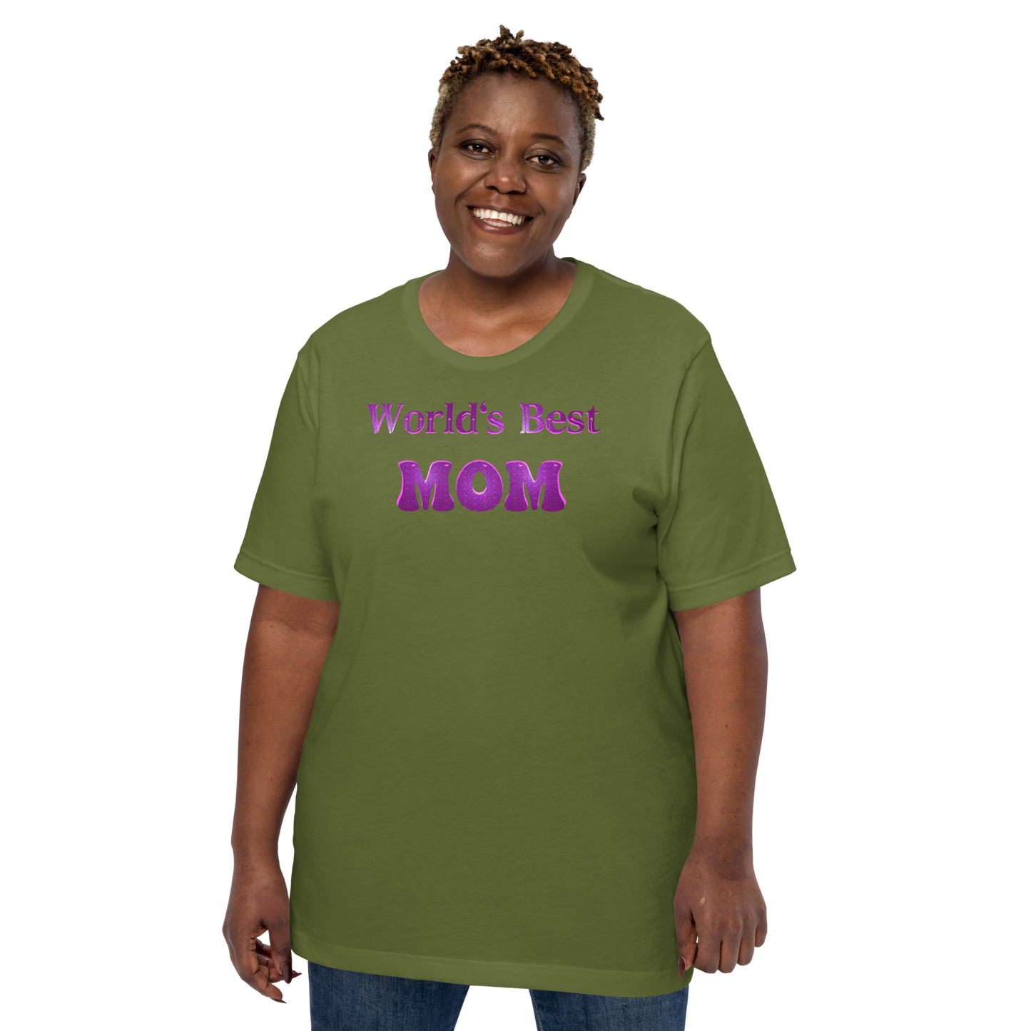 "Worlds Best Mom" T-Shirt (Personalized)