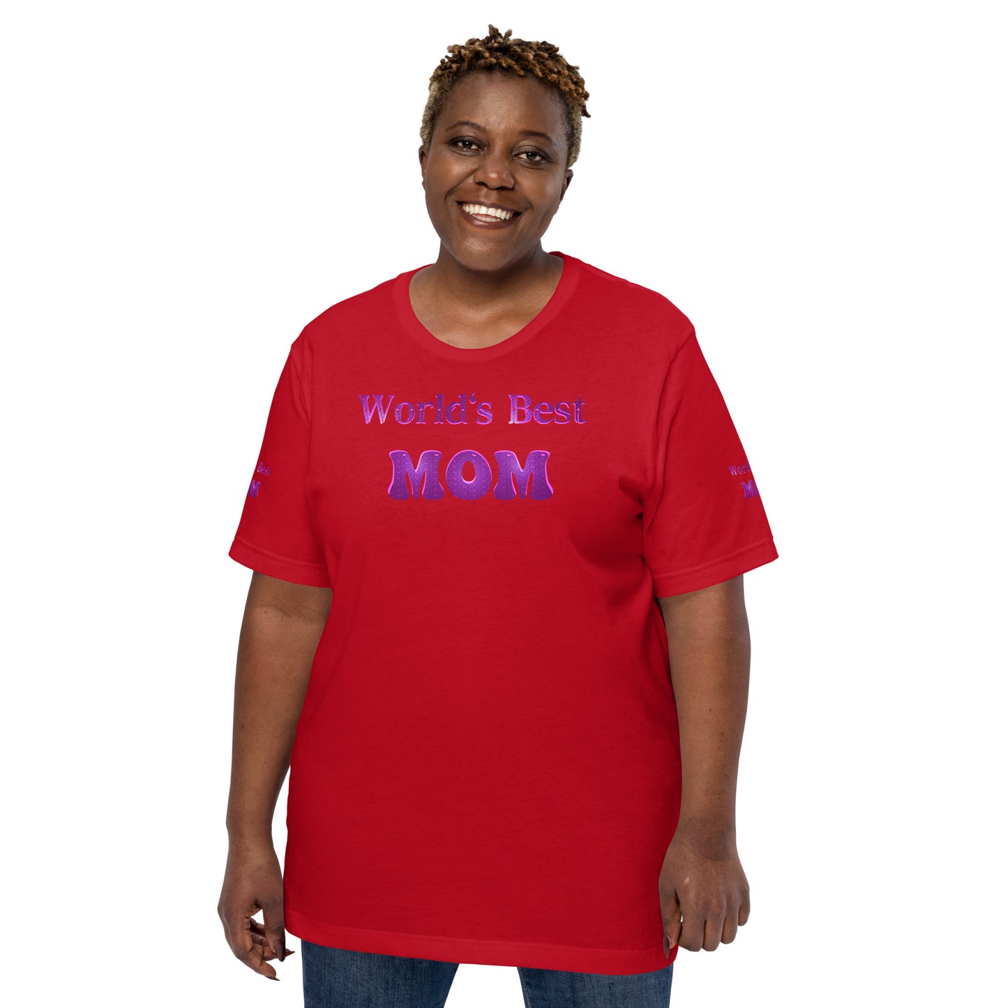 "World's Best Mom+" T-Shirt (Personalized)