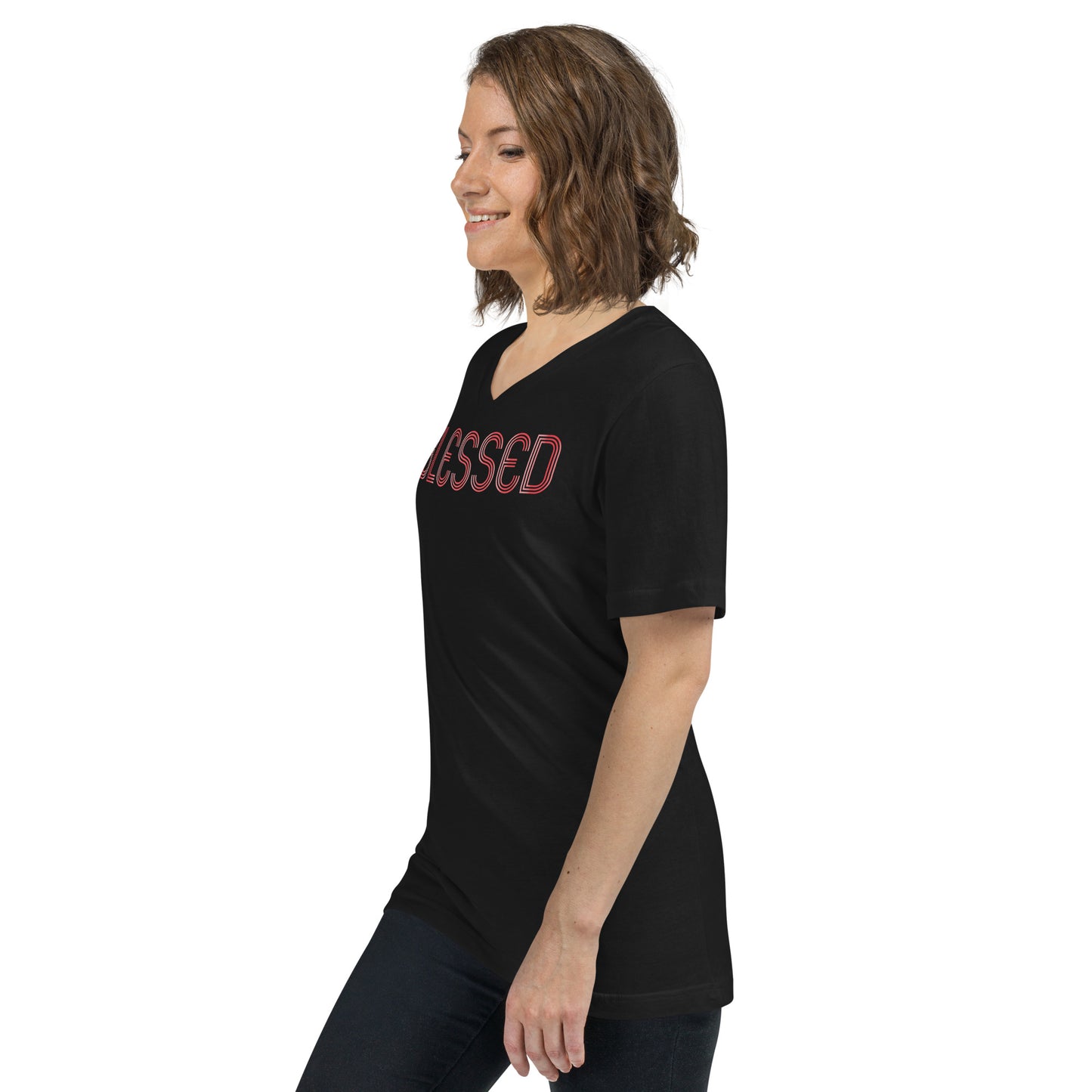 "Blessed" V-Neck T-Shirt