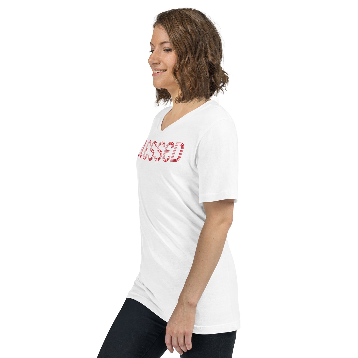 "Blessed" V-Neck T-Shirt