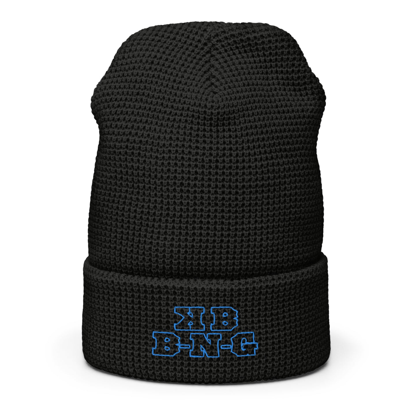 KBBNG Waffle Beanie (Blue Letters)
