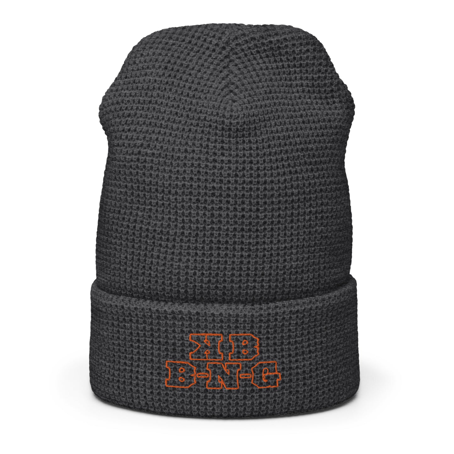 KBBNG Waffle Beanie (Orange Letters)