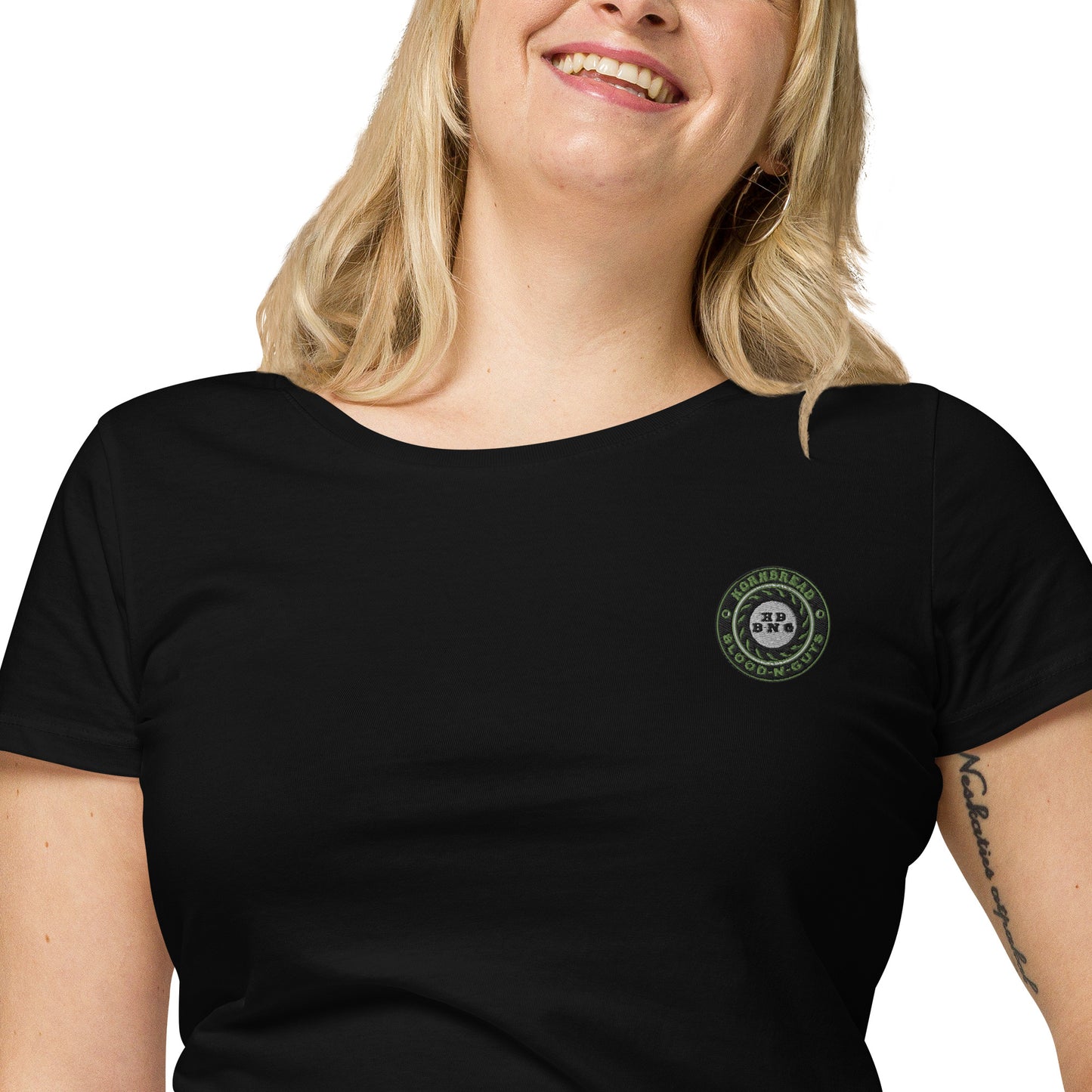 KBBNG Embroidered Badge+ Women’s Organic T-Shirt