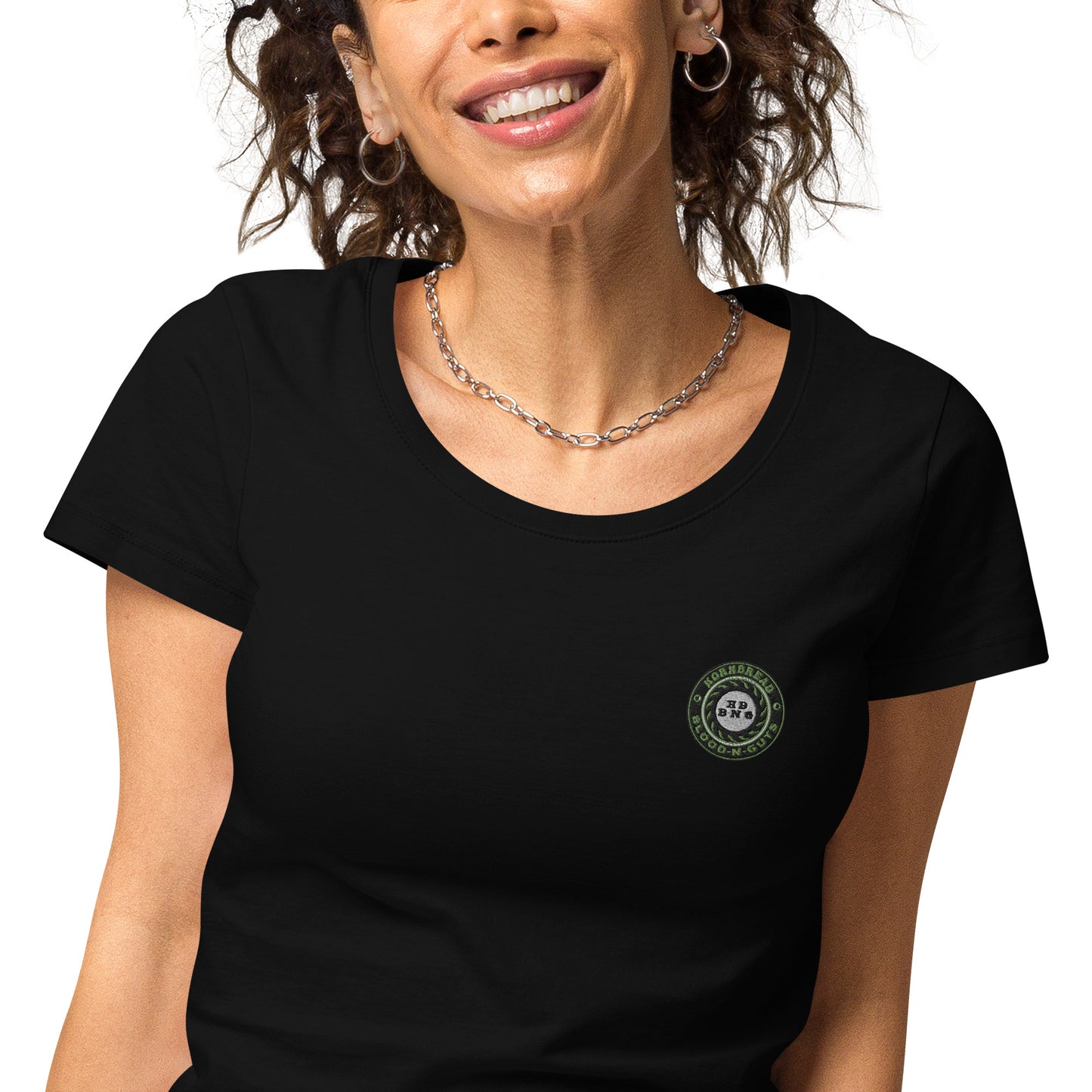 KBBNG Embroidered Badge Women’s Organic T-Shirt