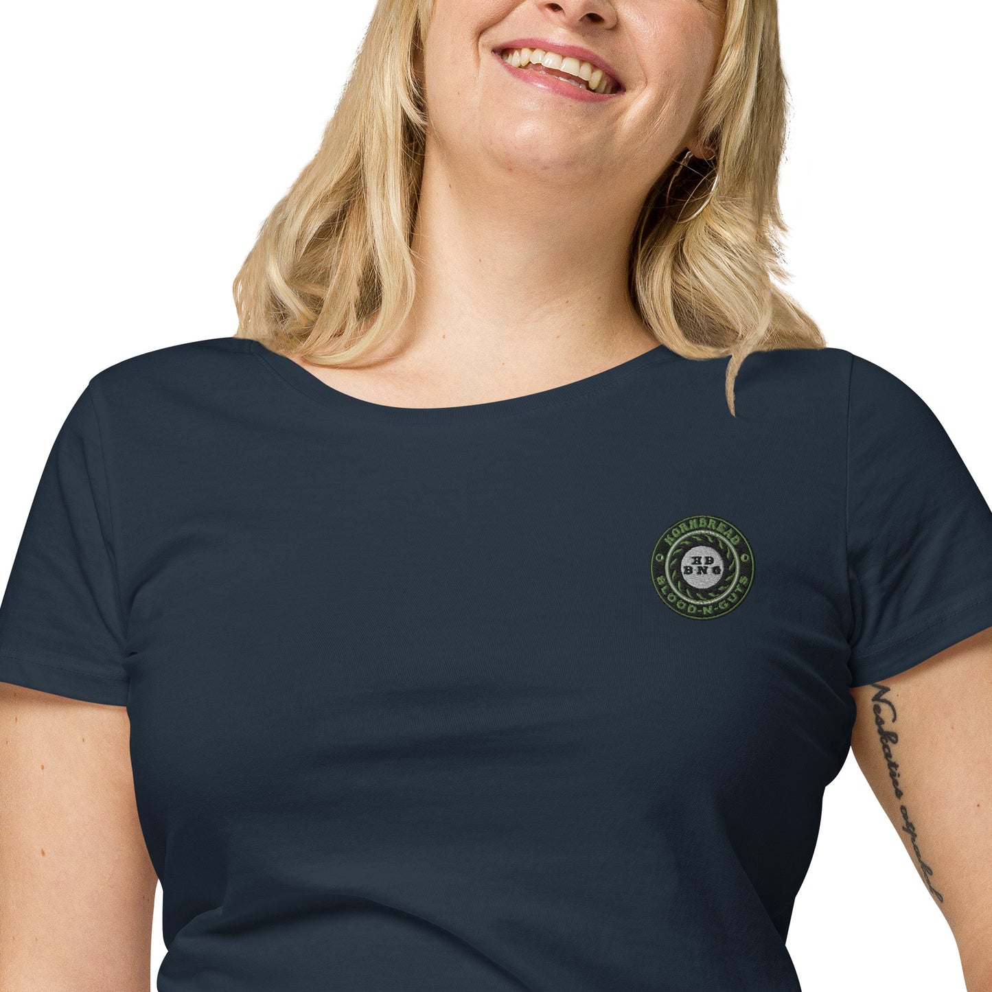 KBBNG Embroidered Badge+ Women’s Organic T-Shirt