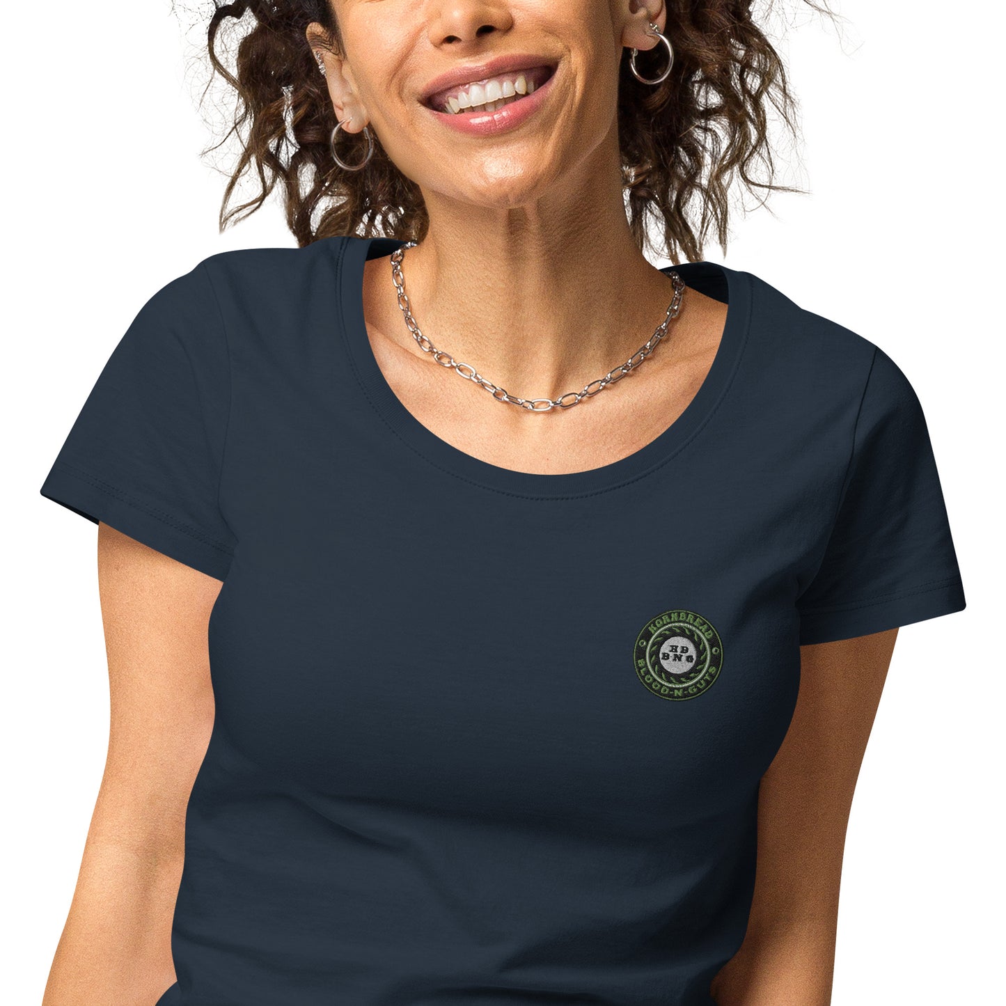KBBNG Embroidered Badge Women’s Organic T-Shirt
