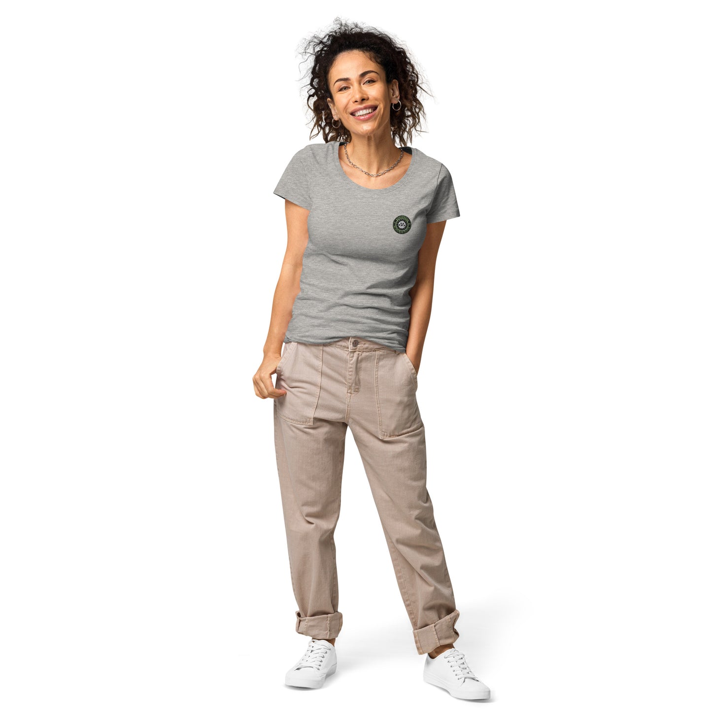 KBBNG Embroidered Badge Women’s Organic T-Shirt