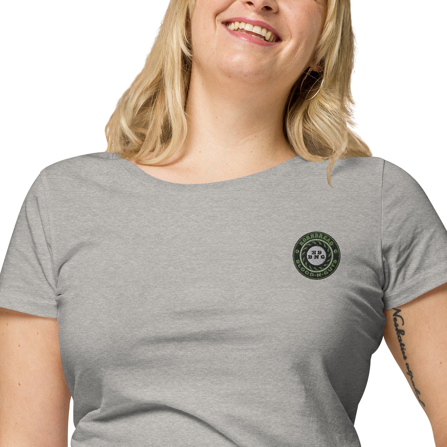 KBBNG Embroidered Badge+ Women’s Organic T-Shirt