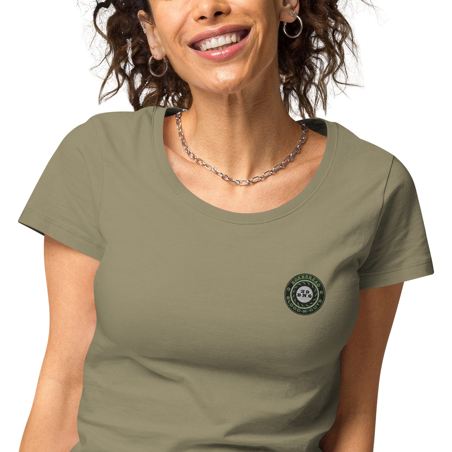 KBBNG Embroidered Badge Women’s Organic T-Shirt