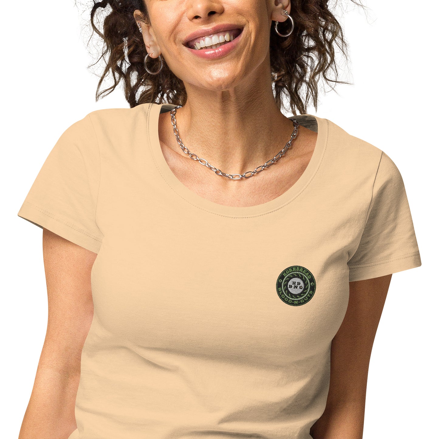 KBBNG Embroidered Badge Women’s Organic T-Shirt