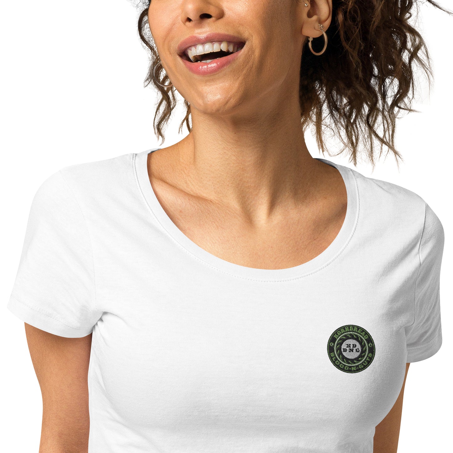 KBBNG Embroidered Badge Women’s Organic T-Shirt