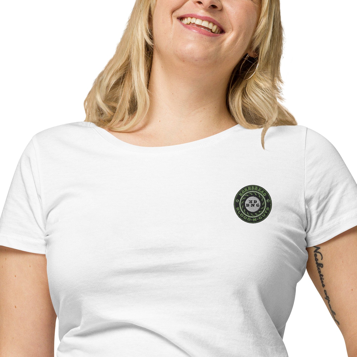 KBBNG Embroidered Badge+ Women’s Organic T-Shirt