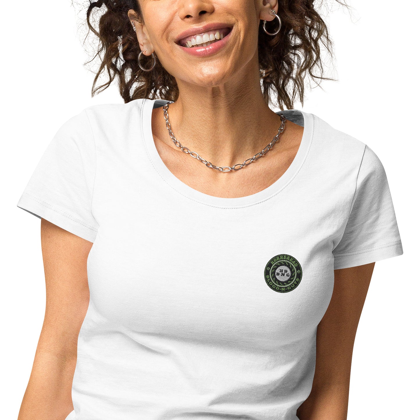 KBBNG Embroidered Badge Women’s Organic T-Shirt