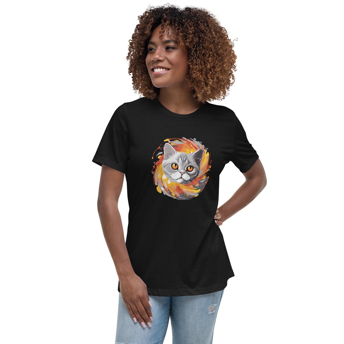 Cute Cate Women's Relaxed T-Shirt