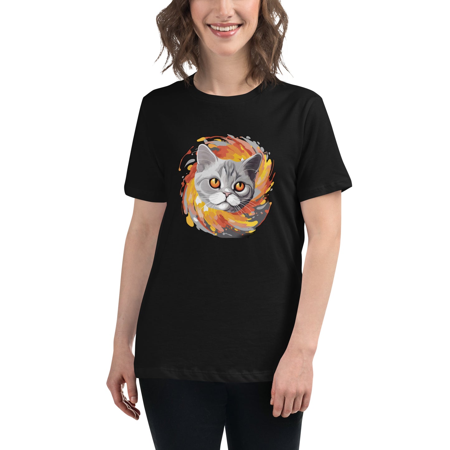 Cute Cate Women's Relaxed T-Shirt