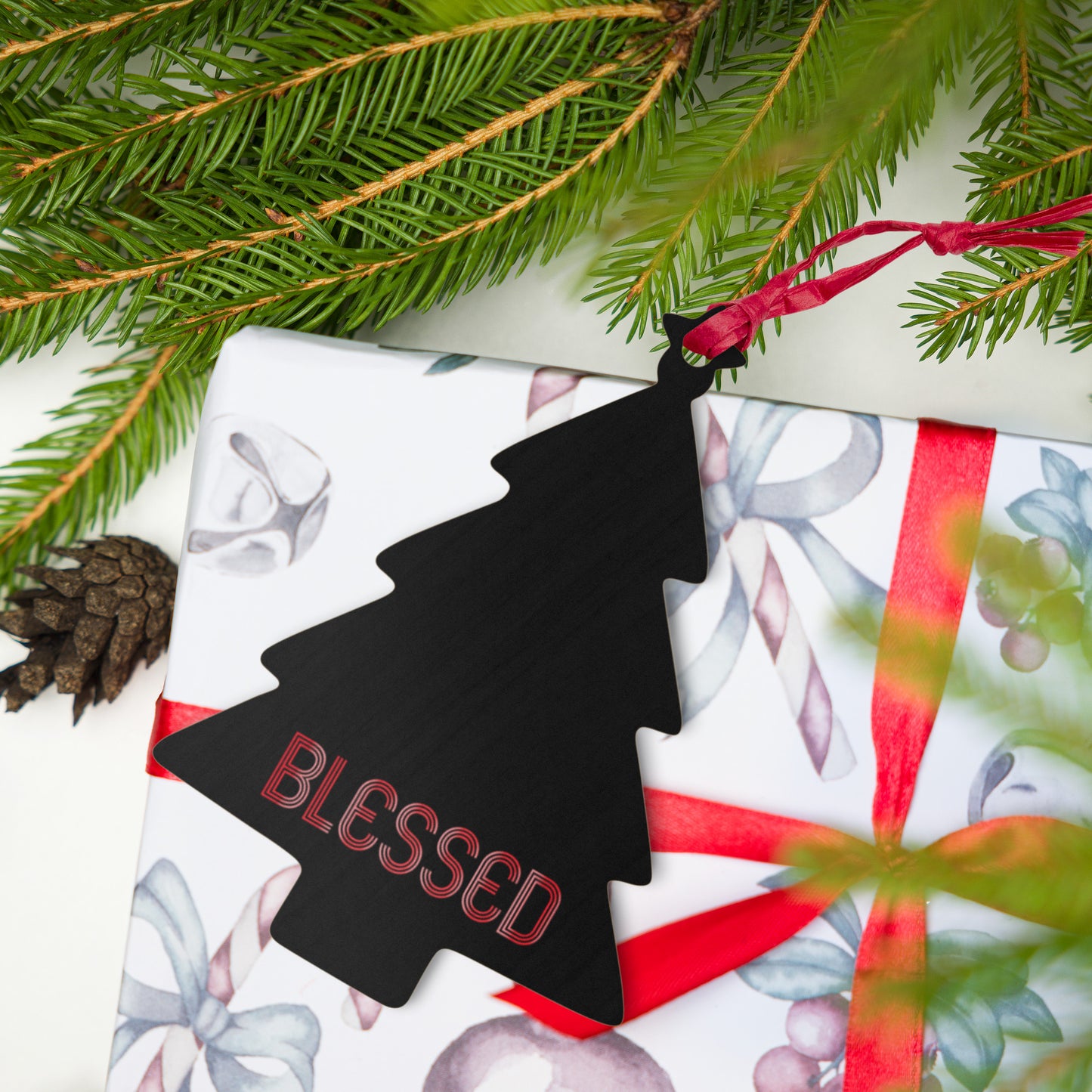 "Blessed" Wooden Ornaments