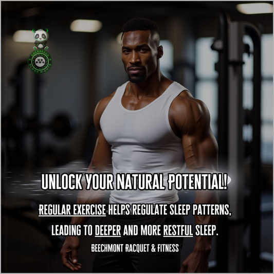 Regular exercise helps regulate sleep patterns, leading to deeper and more restful sleep. Beechmont Racquet & Fitness