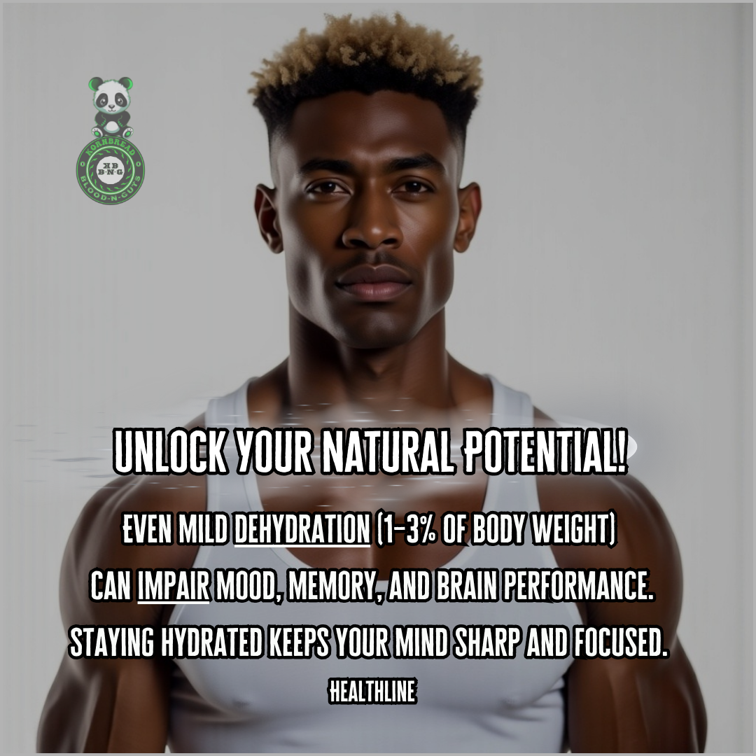Mild dehydration (1-3% of body weight) can impair mood, memory, and brain performance. Staying hydrated keeps your mind sharp and focused. Healthline 