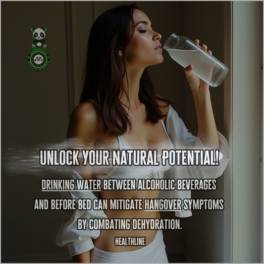 Drinking water between alcoholic beverages and before bed can mitigate hangover symptoms by combating dehydration. Healthline