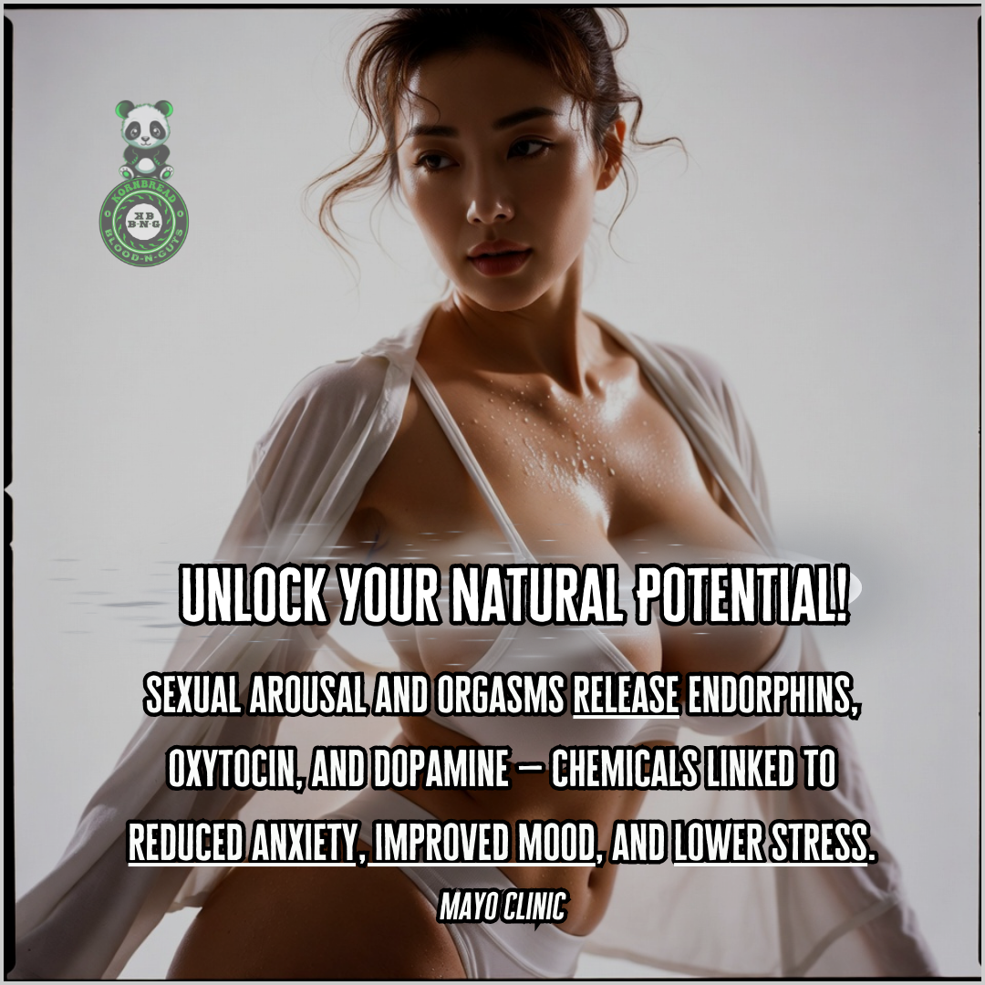 Sexual arousal and orgasms release endorphins, oxytocin, and dopamine: chemicals linked to reduced anxiety, improved mood, and lower stress. Mayo Clinic